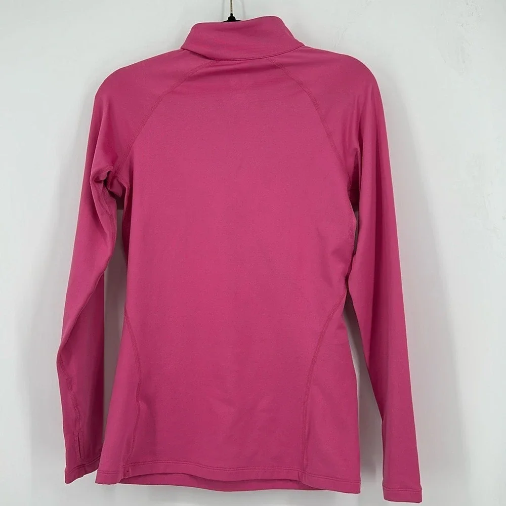 NIKE Combat Pink Fleece Medium Fitted DRI-Fit Quarter Zip